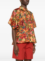 BROOKLYN SHIRT - ORANGE MULTICOLOR