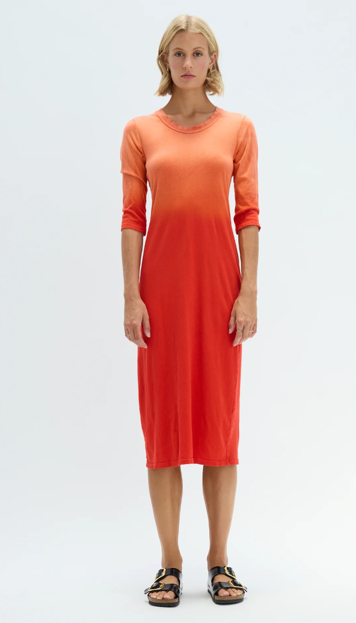 faded red dress Summer Slip Wrap Dress, Faded Red