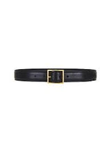 GABRIELE BELT- BLACK W/ GOLD BUCKLE L152