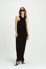 HUEMUL WILTIA LONG DRESS - BLACK