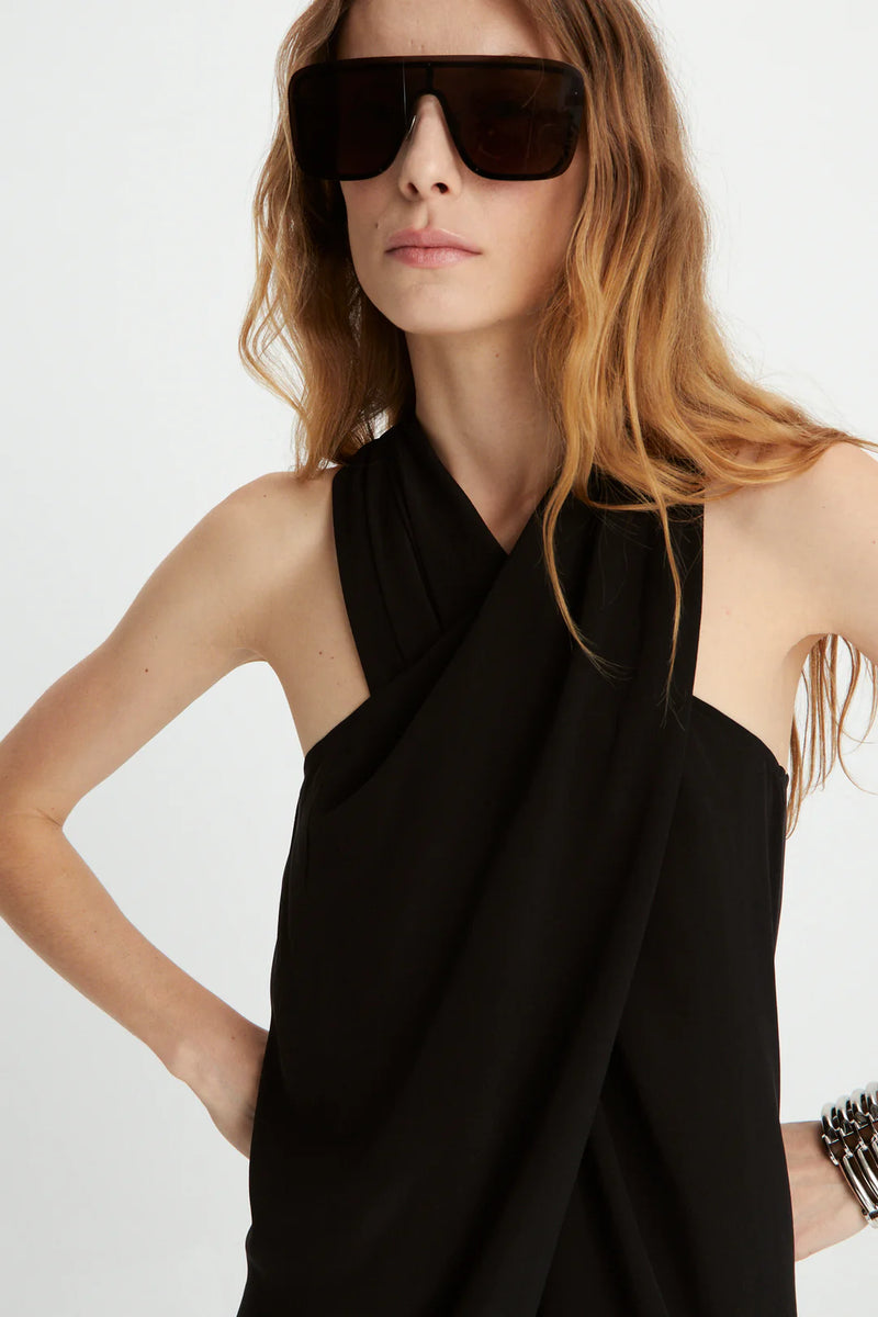 HUEMUL WILTIA LONG DRESS - BLACK