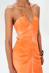 ALAGON TORIBIA LONG DRESS - TANGERINE HUE