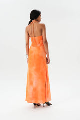 ALAGON TORIBIA LONG DRESS - TANGERINE HUE