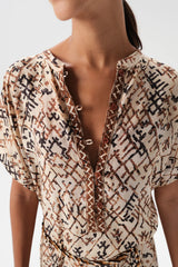 LAFINUR FENNY MAXI DRESS - ETHNIC TOBACCO