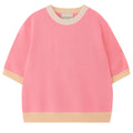 MANY CONTRAST T-SHIRT - PINK