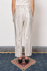 NAROBI PANT - DIRTY WHITE BLACK PRINT