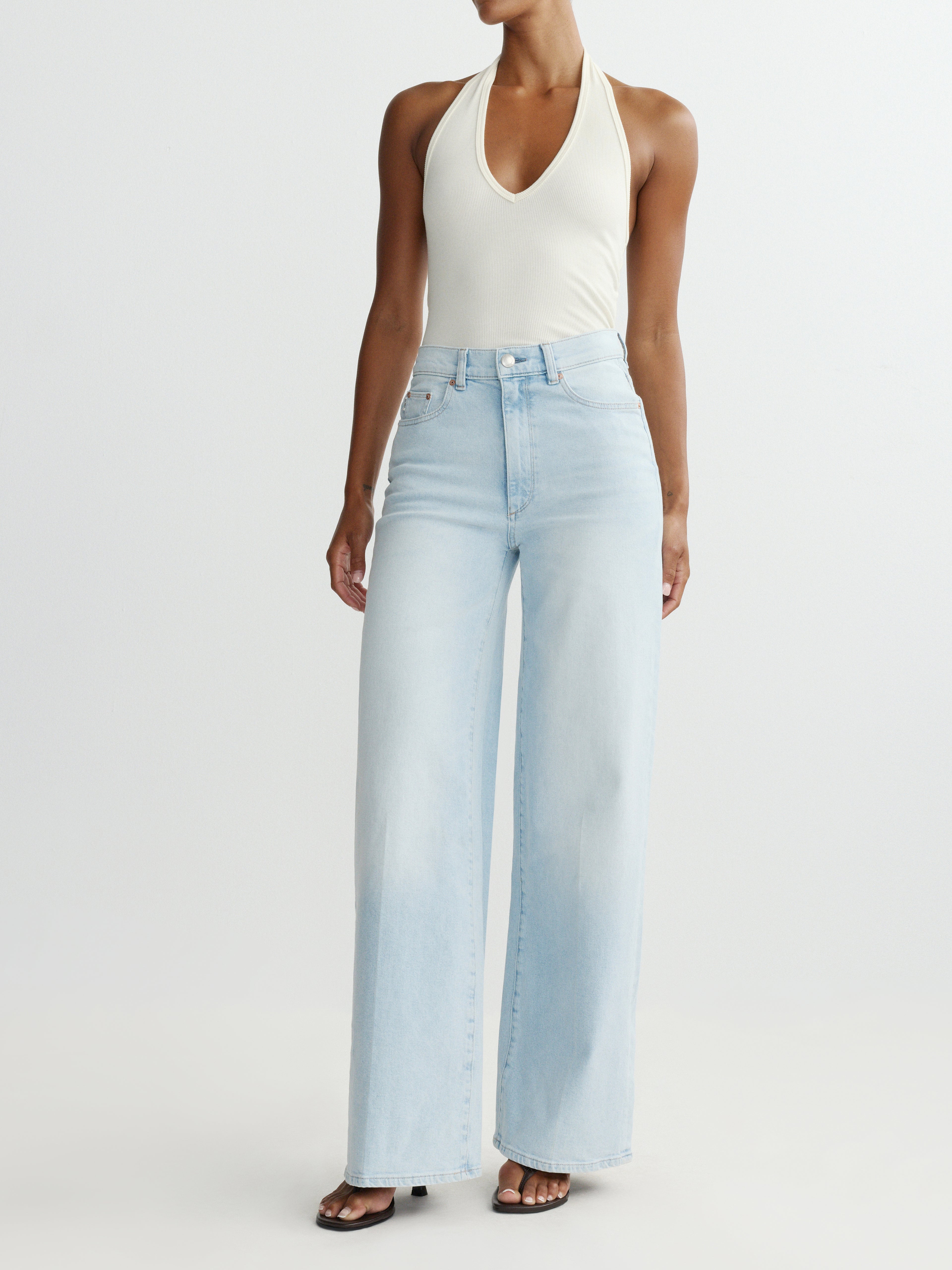 HEPBURN WIDE LEG HIGH RISE JEANS - LAZY SUNDAY