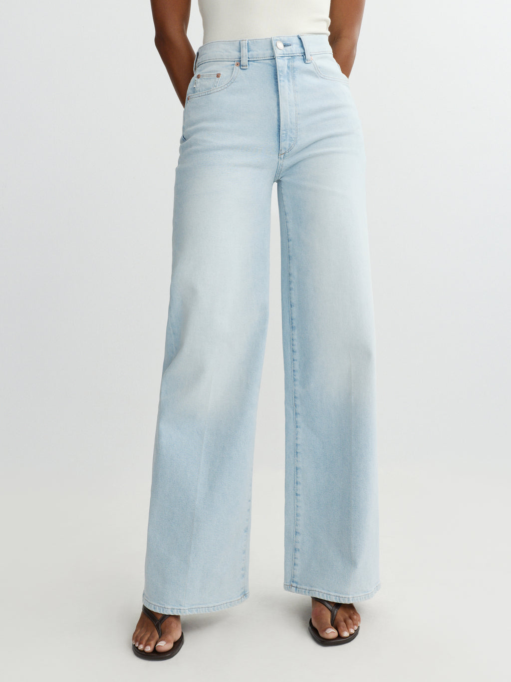 HEPBURN WIDE LEG HIGH RISE JEANS - LAZY SUNDAY