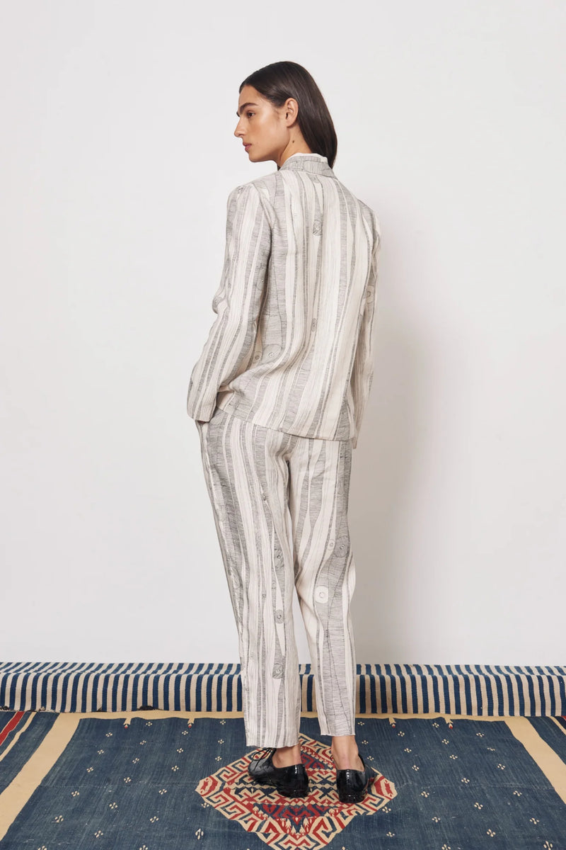 JAI JACKET - DIRTY WHITE BLACK PRINT