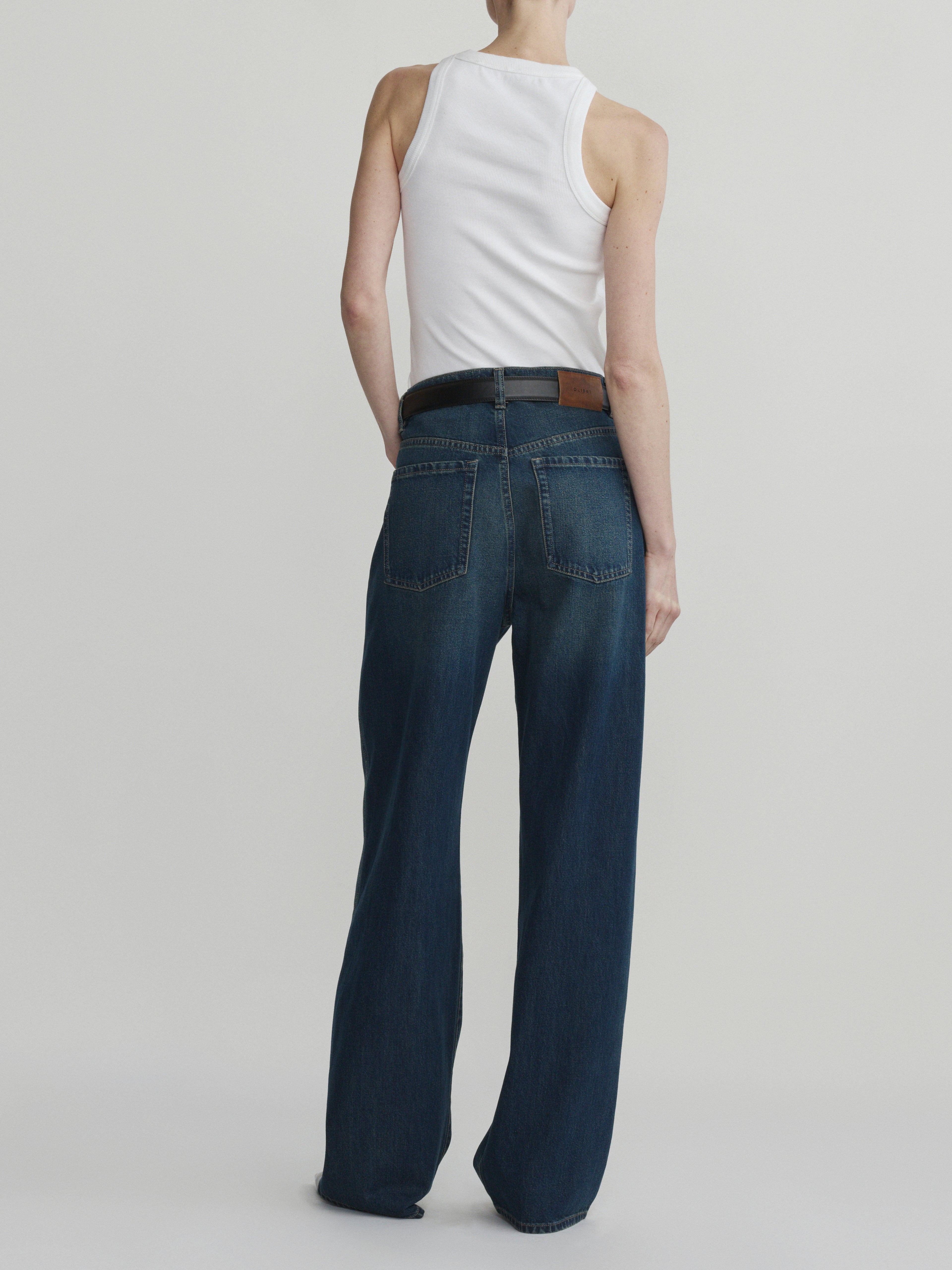 TAYLOR RELAXED BARREL HIGH RISE JEANS - KENSINGTON