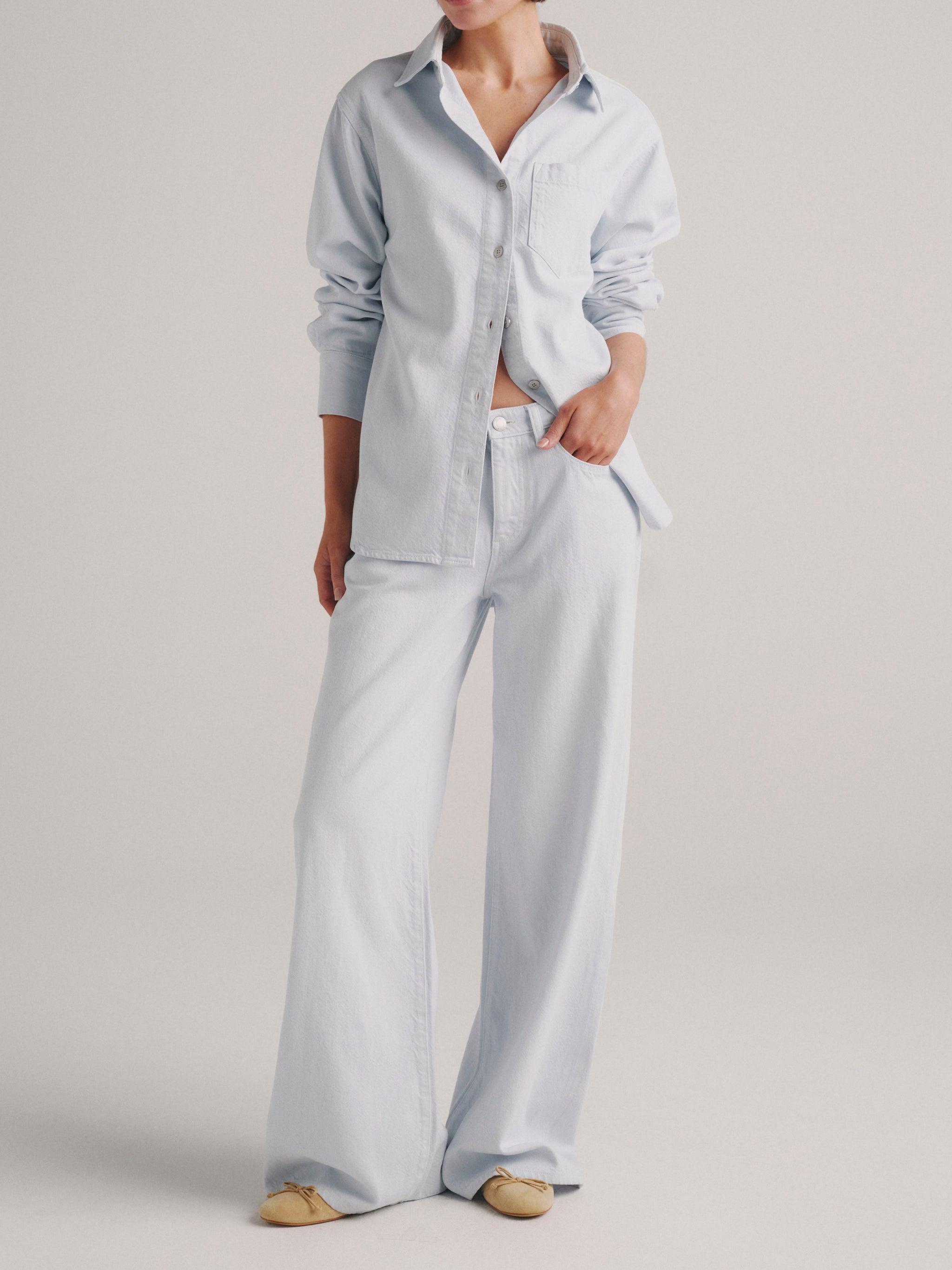 FAYE OVERSIZED SHIRT - MYSTIQUE BLUE AURA