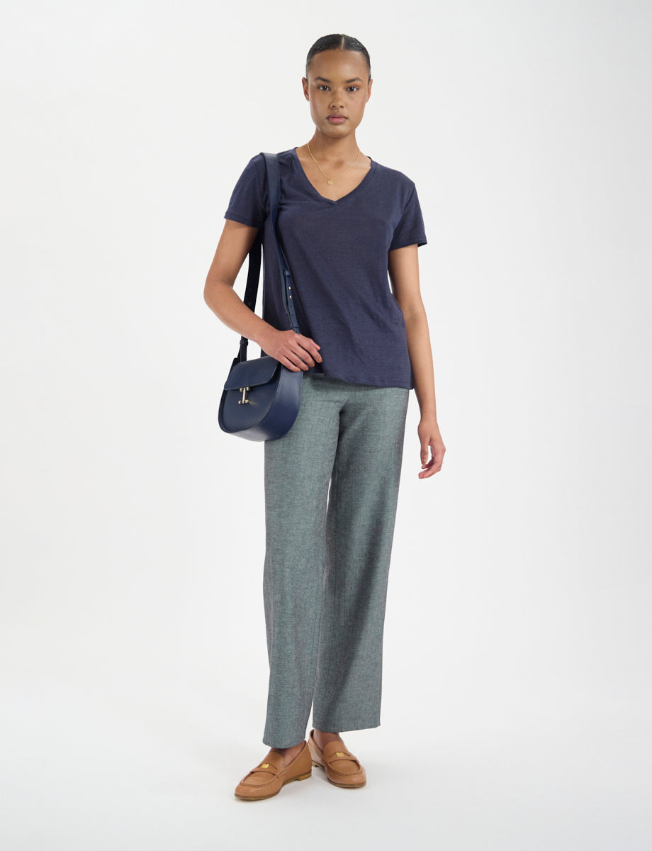 APOLLINE TEE SHIRT - BLUE NAVY