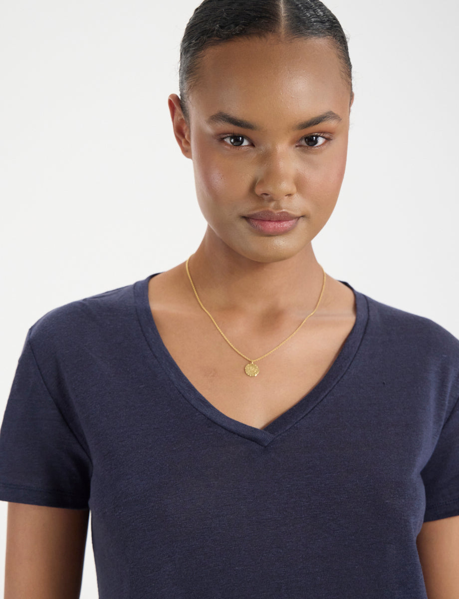APOLLINE TEE SHIRT - BLUE NAVY