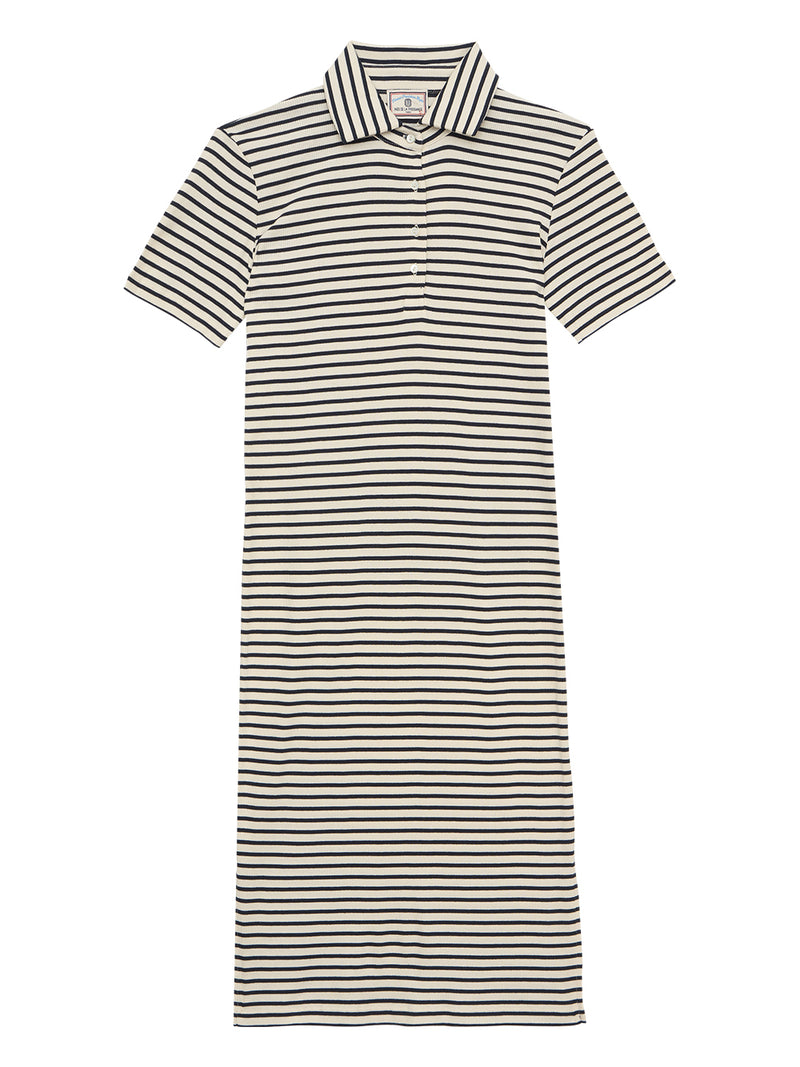 ROMANE JERSEY DRESS - BLUE NAVY
