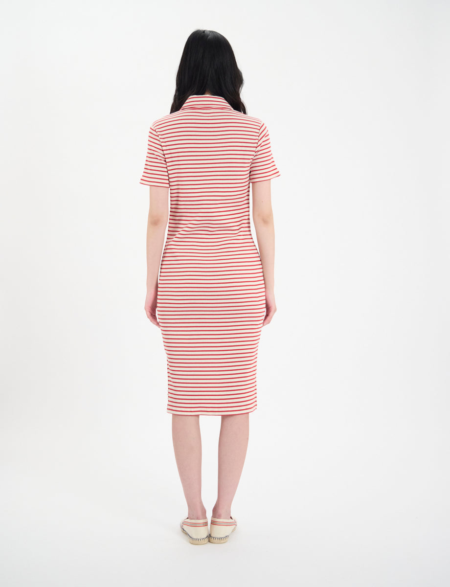ROMANE JERSEY DRESS - RED