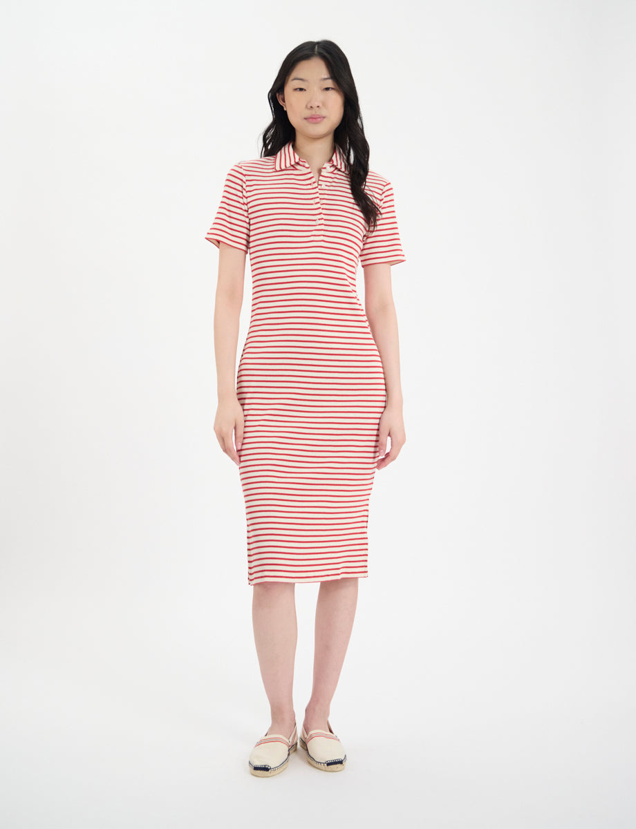 ROMANE JERSEY DRESS - RED