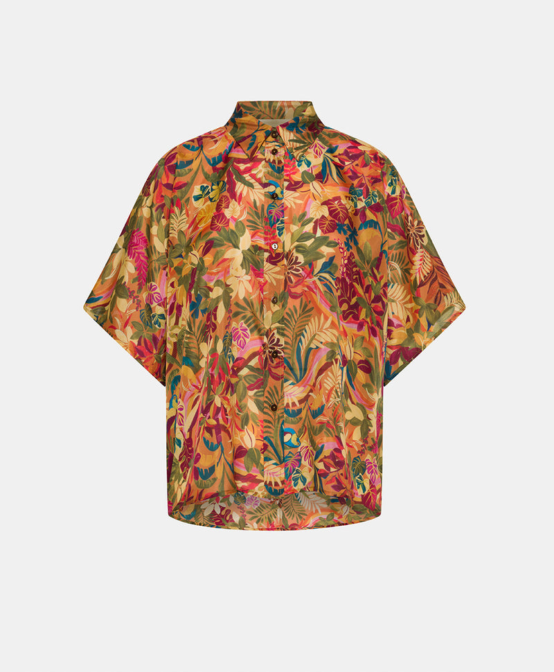 BROOKLYN SHIRT - ORANGE MULTICOLOR