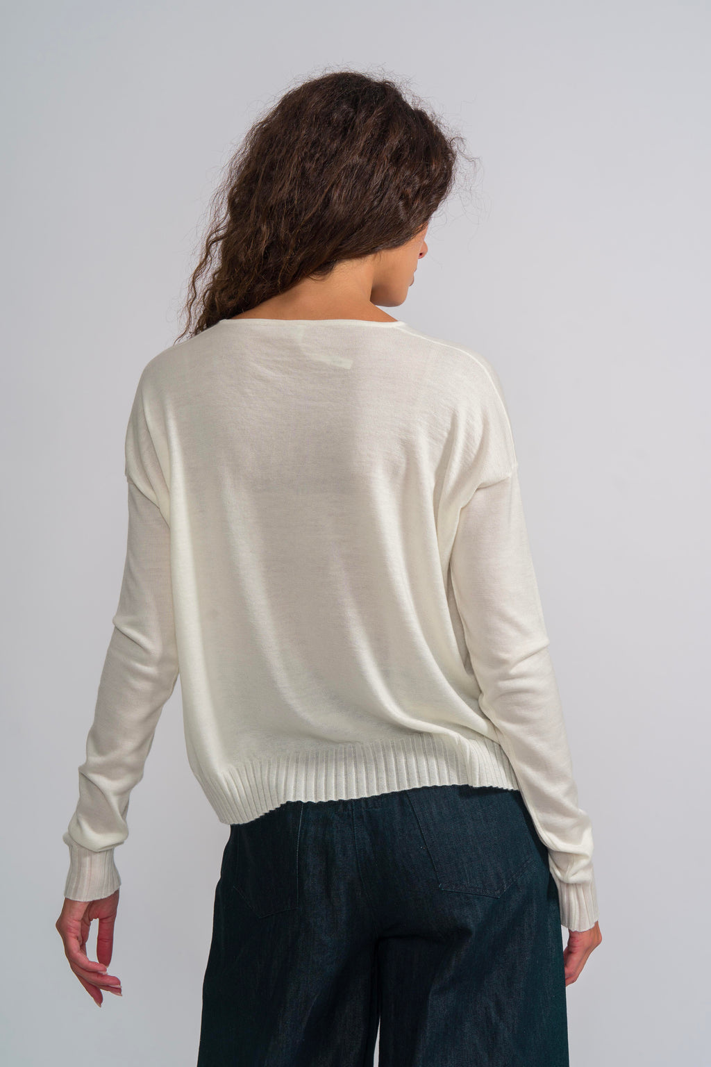 PULLOVER WITH POCKETS - NATURAL