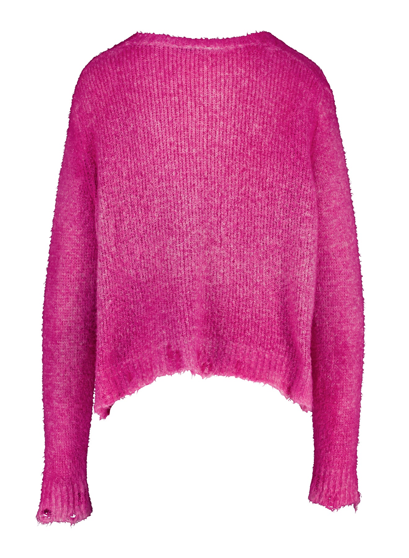 HAND PAINTED COTTON BOXY V NECK CARDIGAN