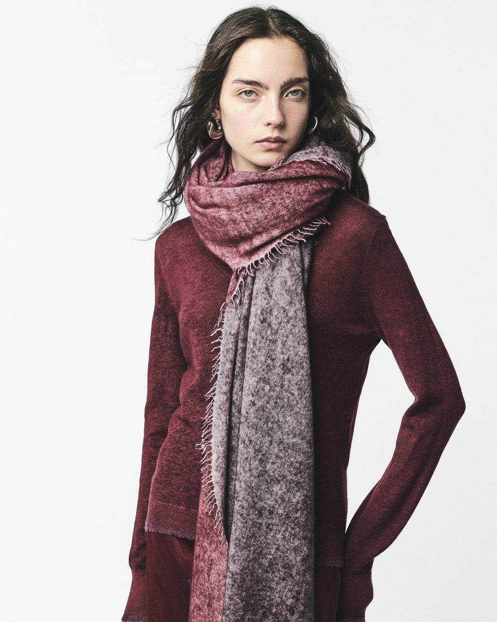 HAND PAINTED CASHMERE SCARF