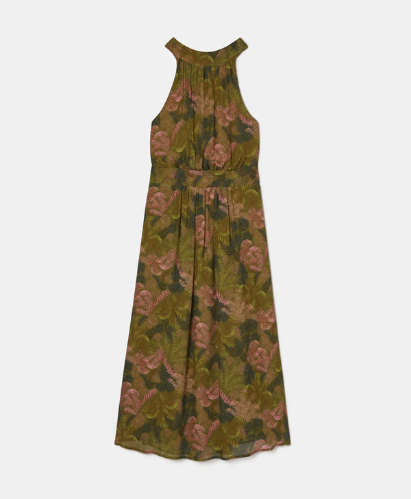 ARETHA DRESS - VERDE/ROSA