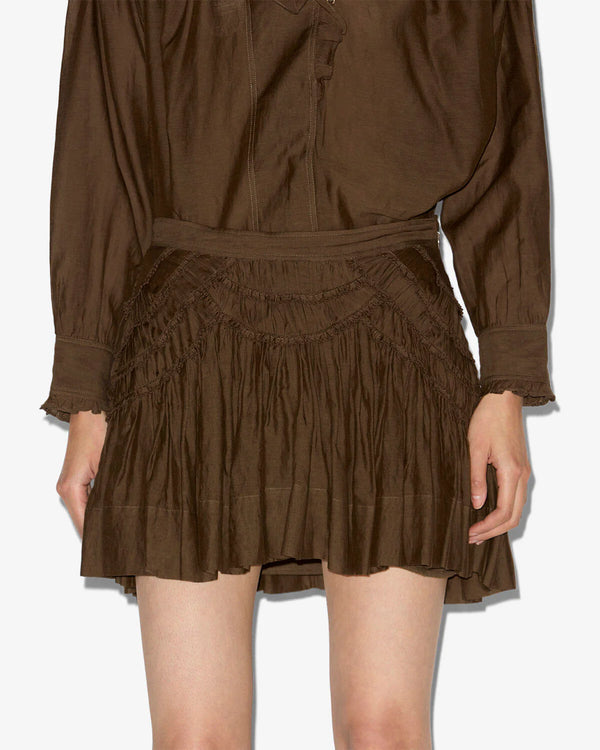 CEOLA SKIRT - DARK KHAKI