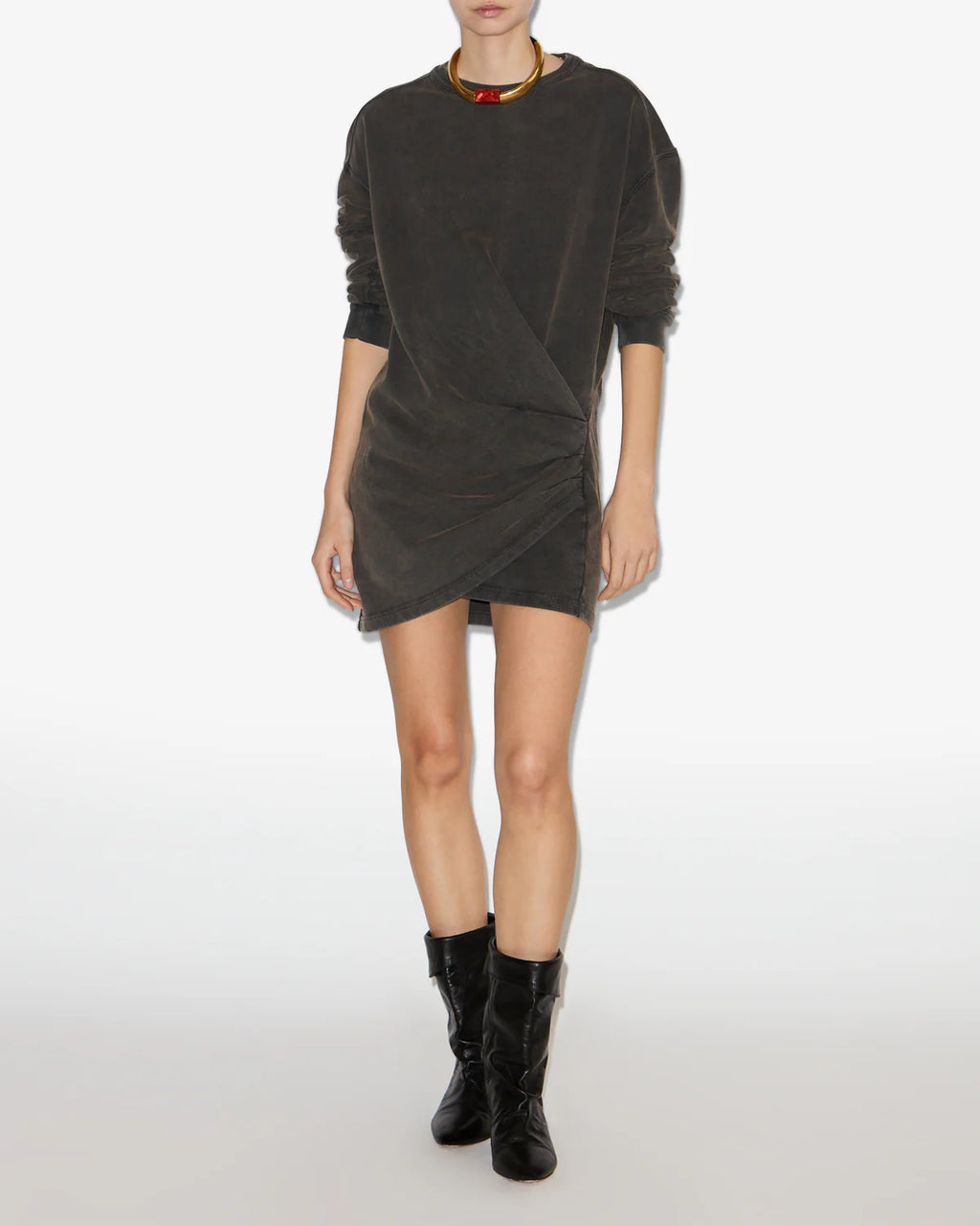PIPPER DRESS - FADED BLACK