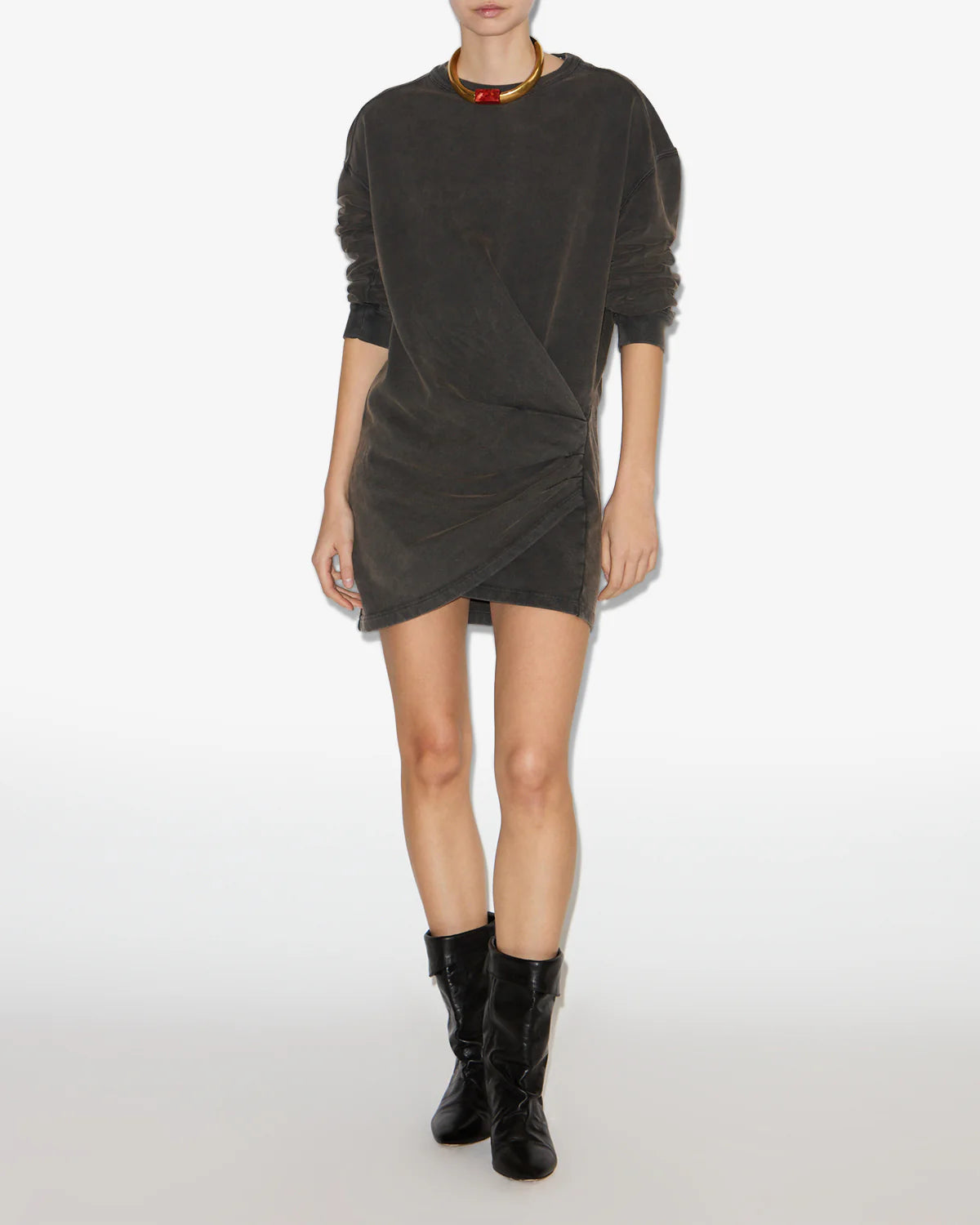 PIPPER DRESS - FADED BLACK