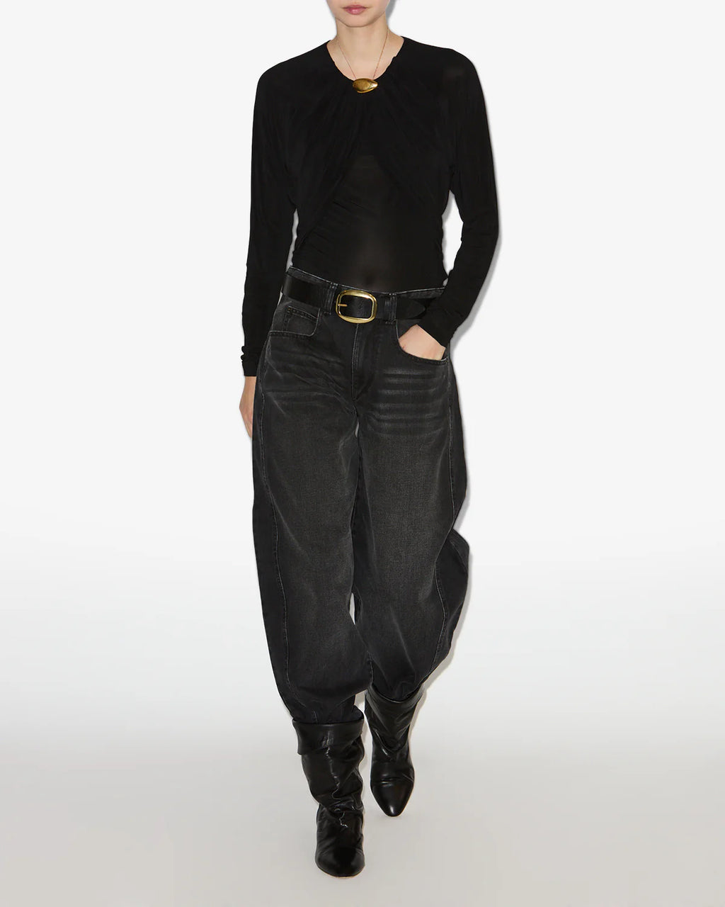ORIANE PANT - FADED BLACK