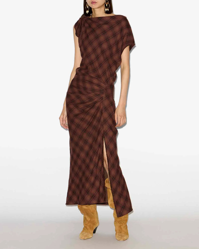 NAERYS DRESS - DARK BRONZE