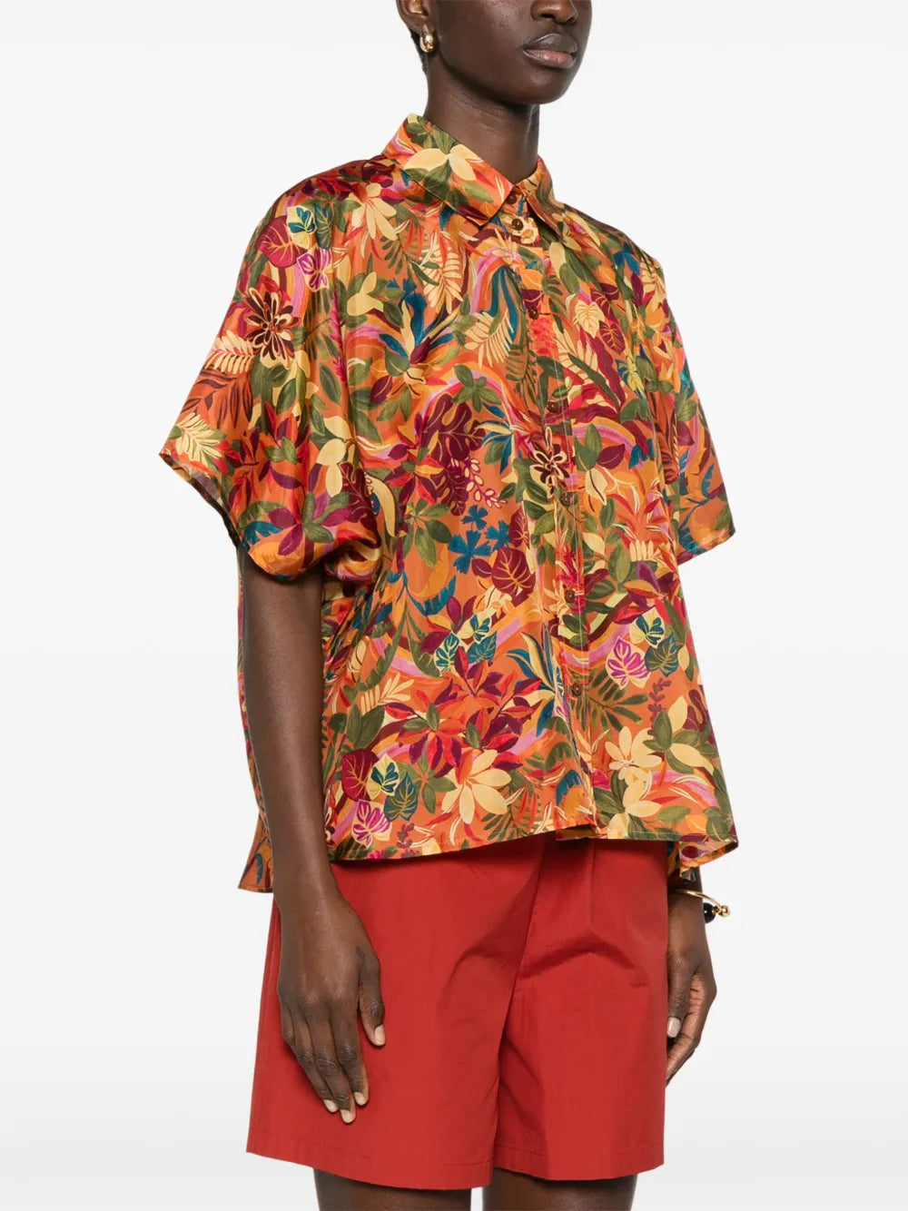 BROOKLYN SHIRT - ORANGE MULTICOLOR