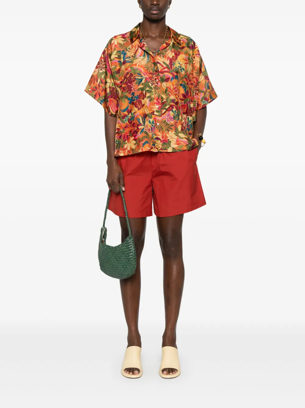 BROOKLYN SHIRT - ORANGE MULTICOLOR