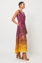 ADA TANK DRESS - BURGANDY