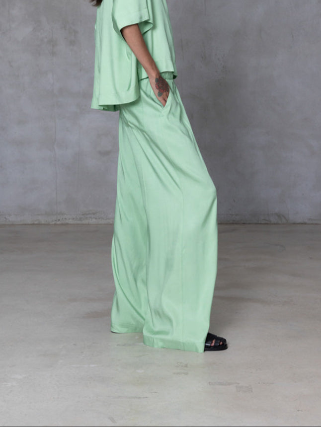 VISCOSE PANTS - MINT