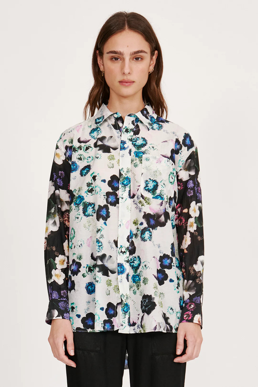 BRONSON SHIRT - WHITE FLORAL