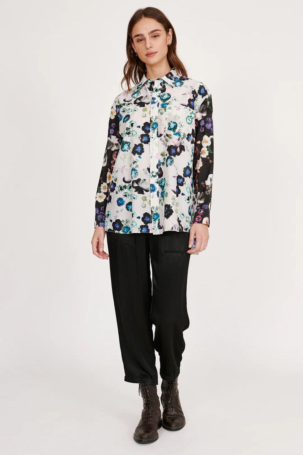 BRONSON SHIRT - WHITE FLORAL