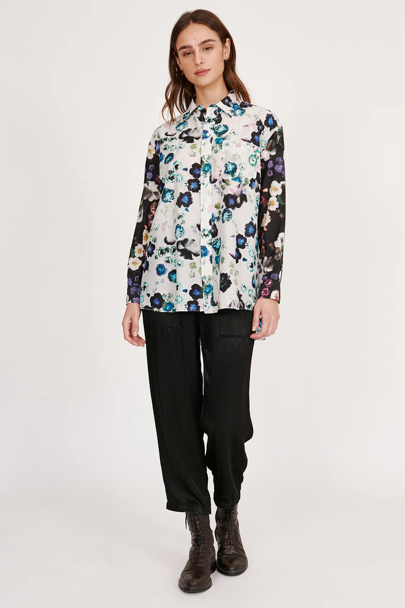 BRONSON SHIRT - WHITE FLORAL
