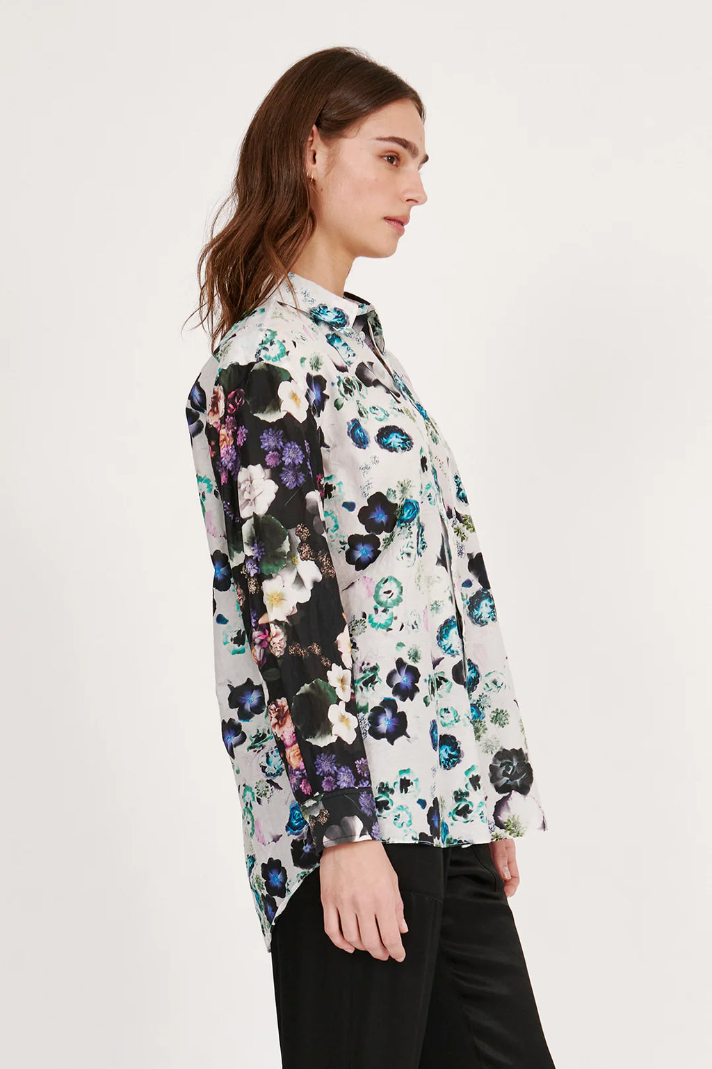 BRONSON SHIRT - WHITE FLORAL