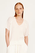 DOHENY TOP - WASHED WHITE