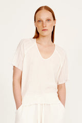DOHENY TOP - WASHED WHITE