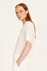 DOHENY TOP - WASHED WHITE