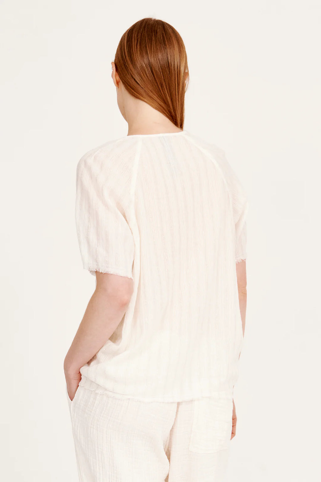 DOHENY TOP - WASHED WHITE