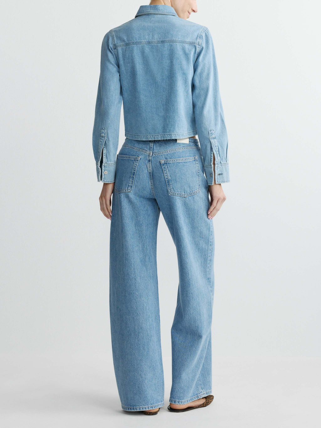 SIENNA LOW SLUNG WIDE LEG RELAXED JEANS - RIVER AURA