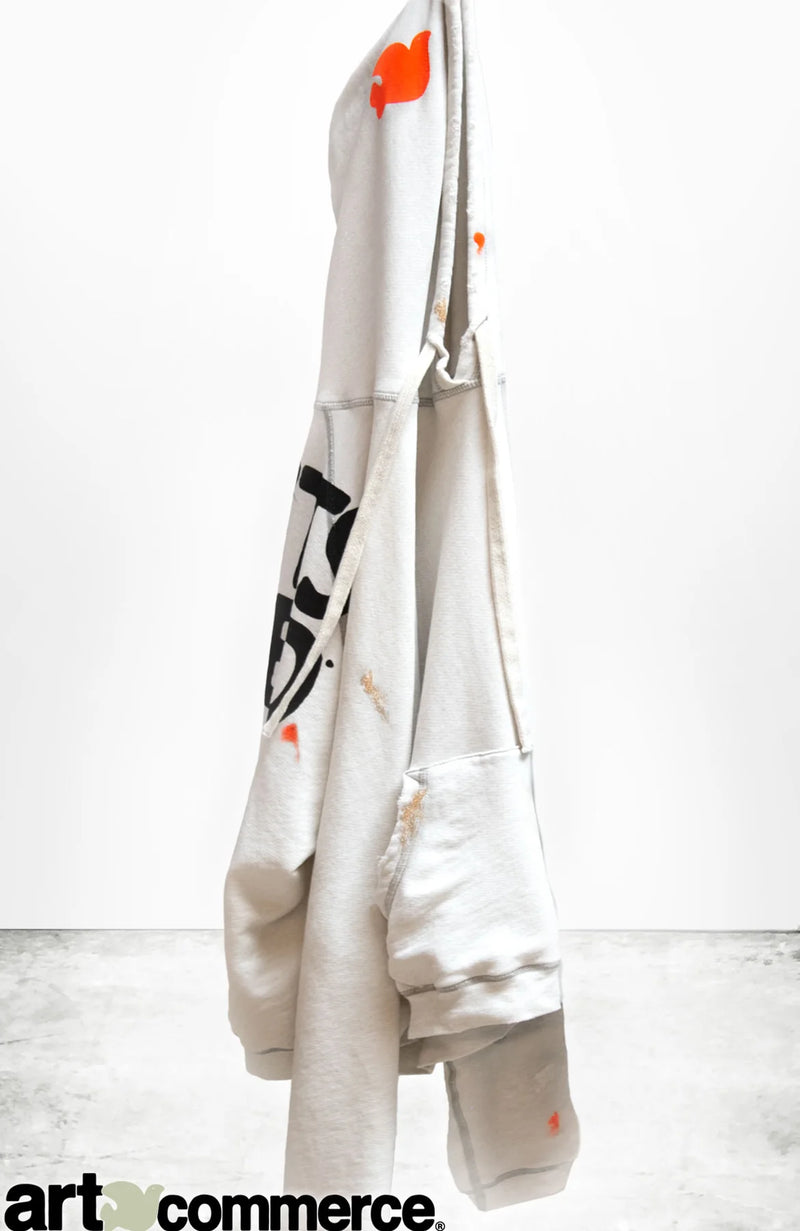 ARTISTWANTED PAINT 100% DIP BIG HOODIE YUMM - WHITEOUT DIP
