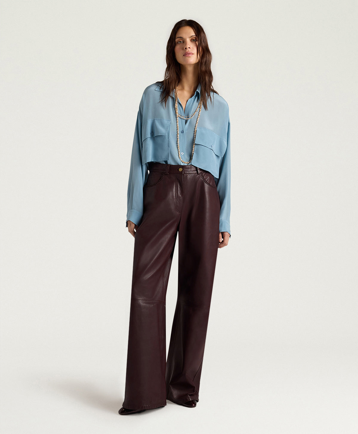 AOKI PANT - MARRONE