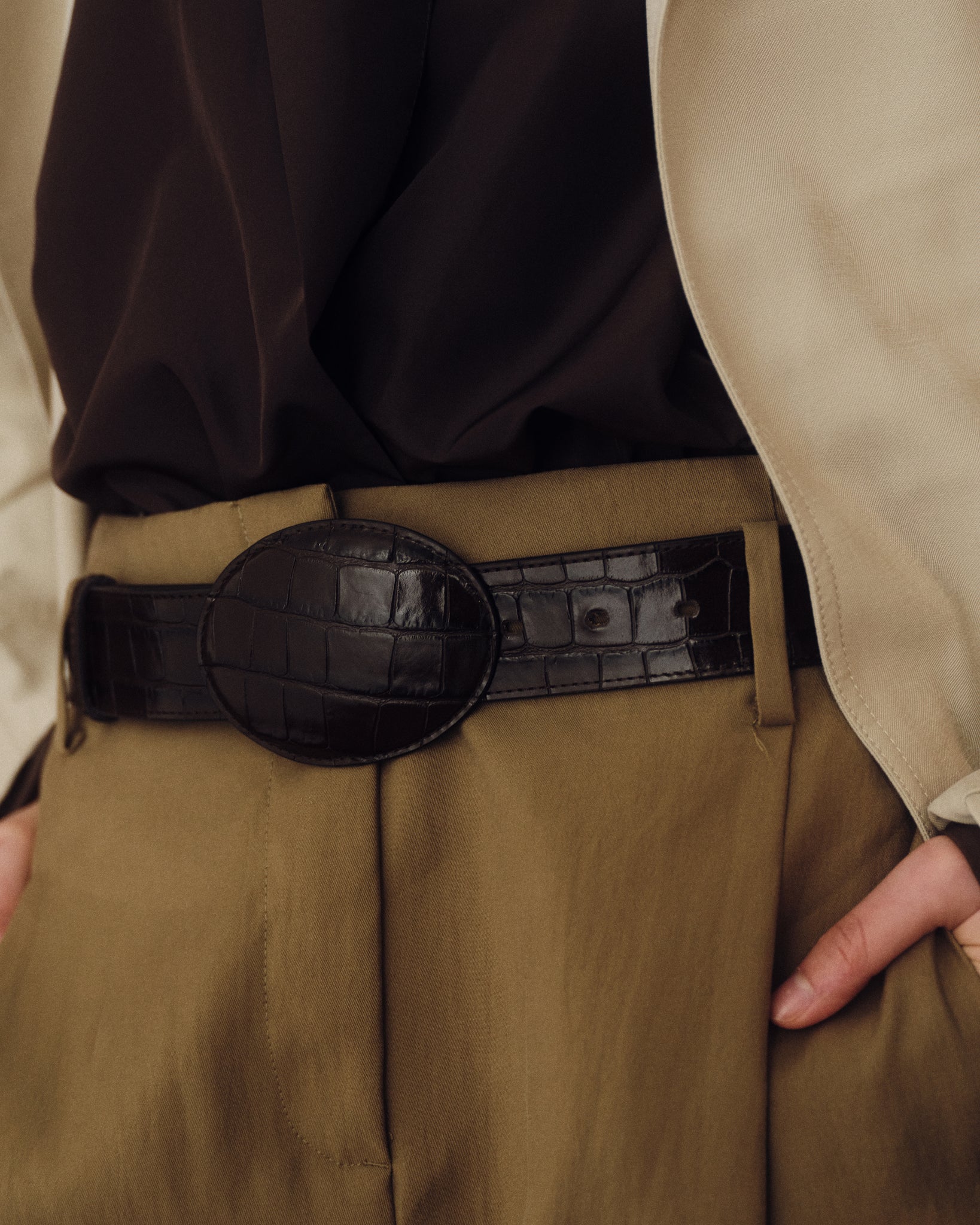 MABEL CROCO BELLY BELT