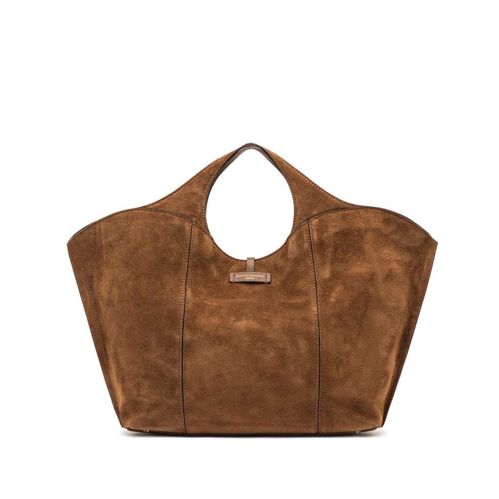 GIANNI CHIARINI SUEDE CUTOUT TOTE