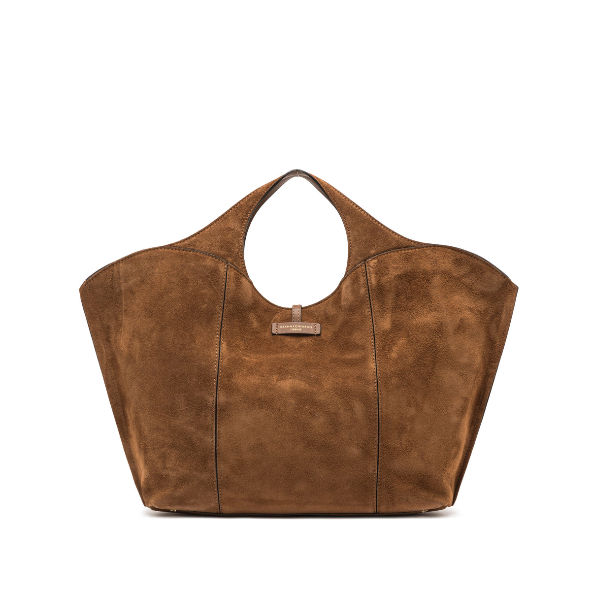 GIANNI CHIARINI SUEDE CUTOUT TOTE