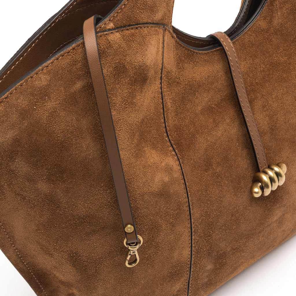 GIANNI CHIARINI SUEDE CUTOUT TOTE