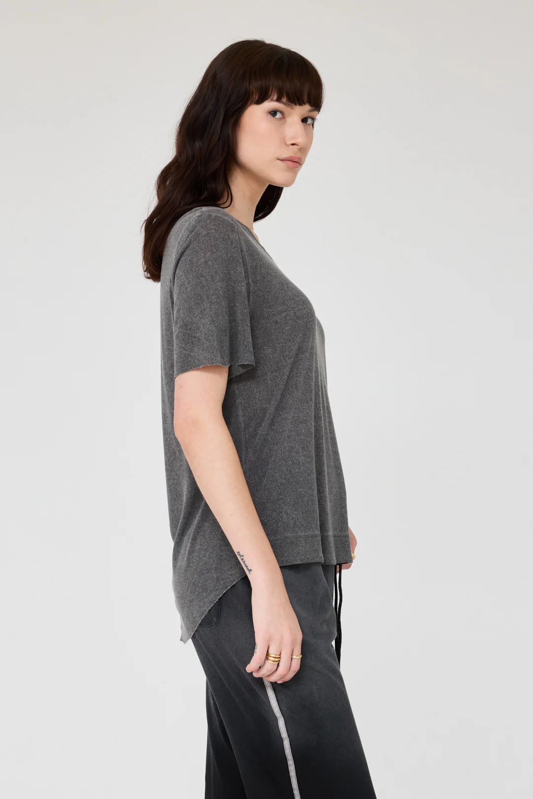 BOXY TEE - CHARCOAL
